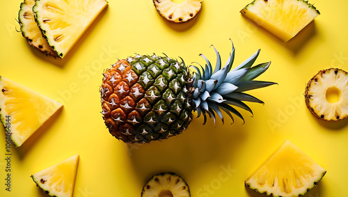 PineappleImages, TropicalFruitPhotography, FreshPineappleGraphics, ExoticFruitVisuals photo