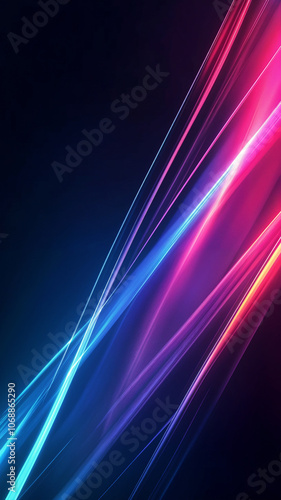 Fondo de rayos de luz abstractos y coloridos, la velocidad de la luz en el espacio con colores azul y morado, un diseño de concepto futurista.