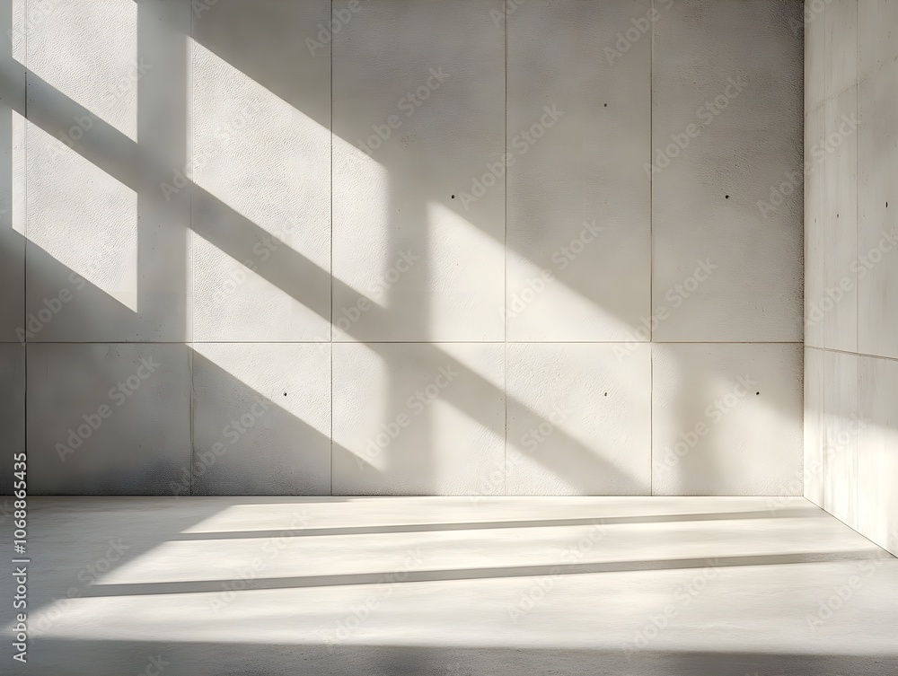 empty concrete open space interior with sunlight empty concrete open space interior with sunlight