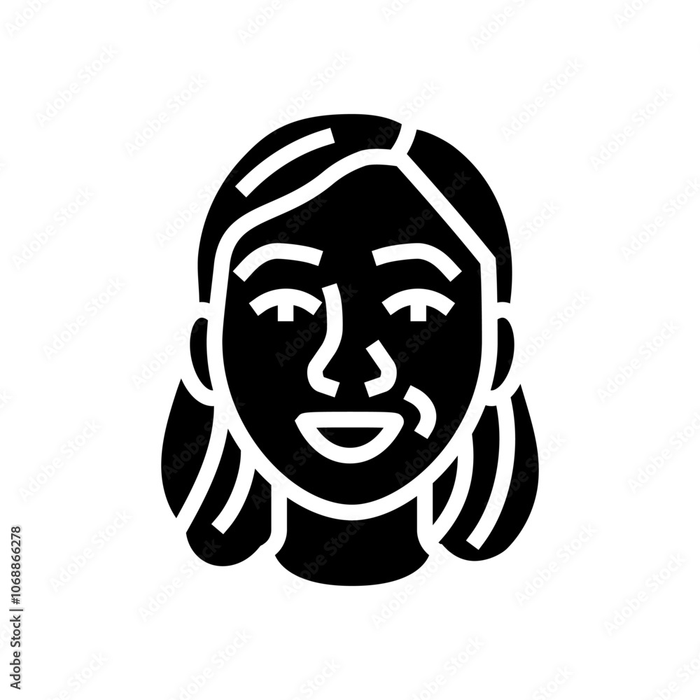 admiration woman expression glyph icon vector. admiration woman expression sign. isolated symbol illustration admiration woman expression glyph icon vector. admiration woman expression sign. isolated symbol illustration