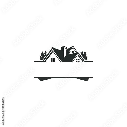 Roof and home logo vector . house icon
