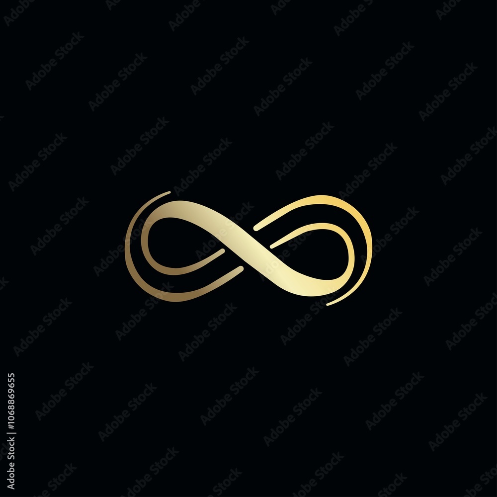 Infinity gradient vector logo template design Infinity gradient vector logo template design