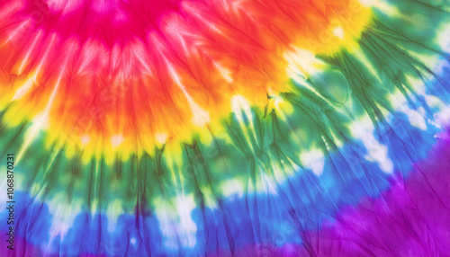 Abstract Tie Dye Rainbow Swirl Pattern