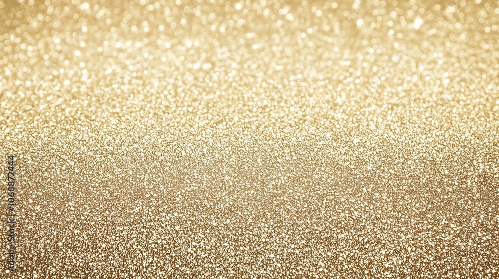 Shimmering Gold Glitter Background with Sparkling Texture, Perfect for Festive Celebrations, Luxury Designs, and Holiday-Themed Visuals, Featuring Golden Particles, Glittering Highlights, and a Lumino
