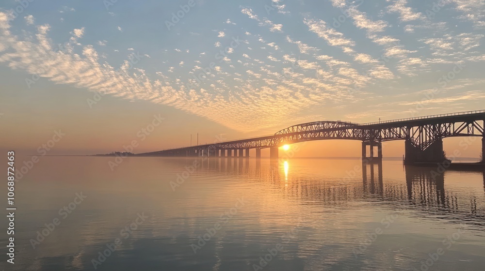 Fototapeta premium Bridge at Sunrise
