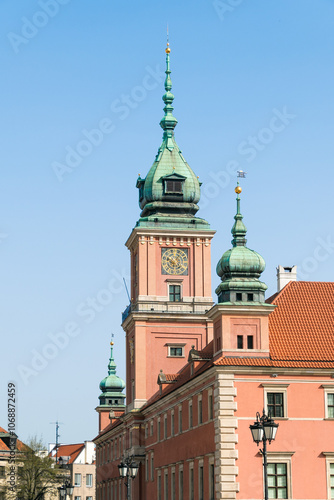 The Royal Castle in Warsaw, Poland. A state museum and a national historical monument. Royal residence. Old town.
