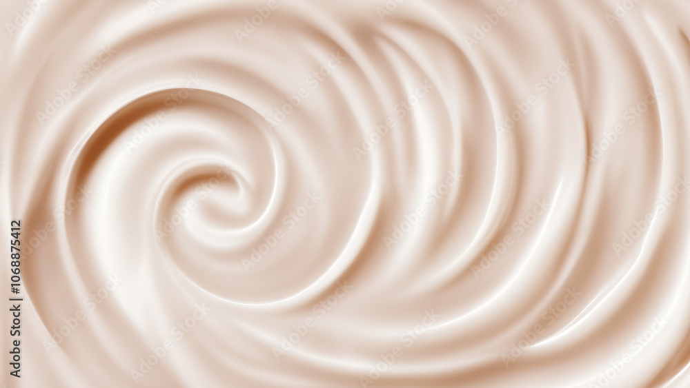 Smooth Swirl Texture of Cosmetic Cream or Conditioner Background Smooth Swirl Texture of Cosmetic Cream or Conditioner Background