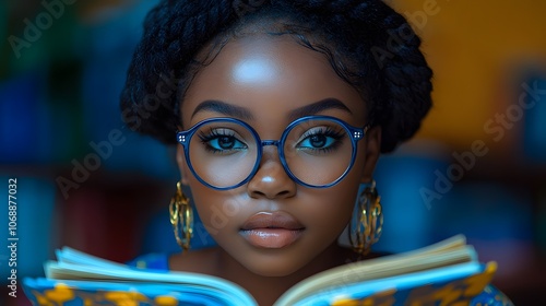 Child dressed as favorite book character reading on National Read Across America Day in a festive classroom photo