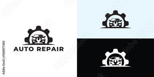 Car repair logo template design. Automobile Logo.