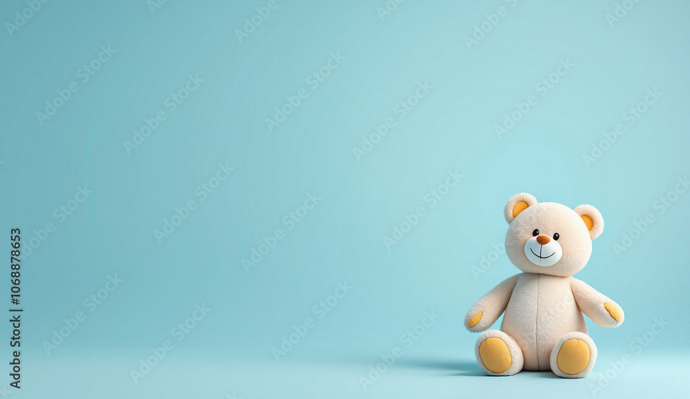 This image features a cute plush teddy bear sitting against a soft blue background, exuding warmth and charm. Perfect for themes related to childhood, comfort, and toys.
This image features a cute plush teddy bear sitting against a soft blue background, exuding warmth and charm. Perfect for themes related to childhood, comfort, and toys.