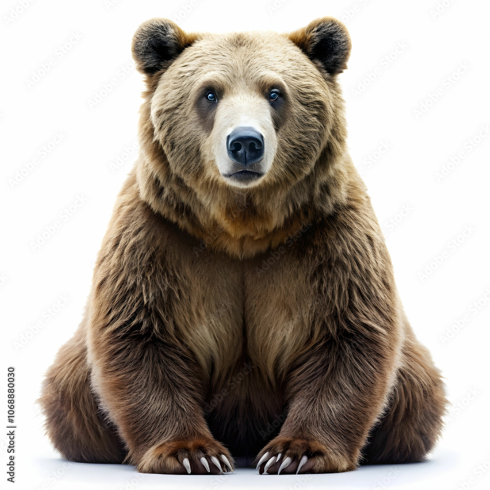 Fototapeta premium bear in white background