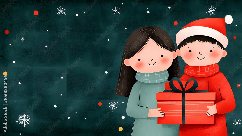 Cheerful children enjoying gifts on a cozy Christmas morning by the fireplace, festive atmosphere. Cozy Christmas Concept Cheerful children enjoying gifts on a cozy Christmas morning by the fireplace, festive atmosphere. Cozy Christmas Concept
