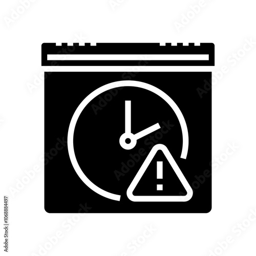 expiration date food safety glyph icon vector. expiration date food safety sign. isolated symbol illustration