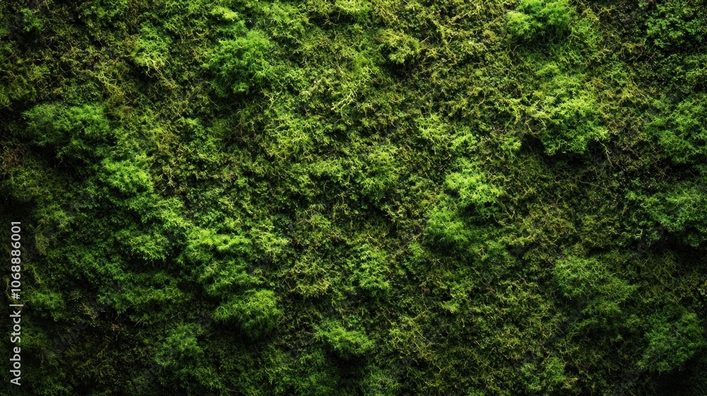 A lush green moss texture covering a surface, showcasing nature's vibrancy. A lush green moss texture covering a surface, showcasing nature's vibrancy.