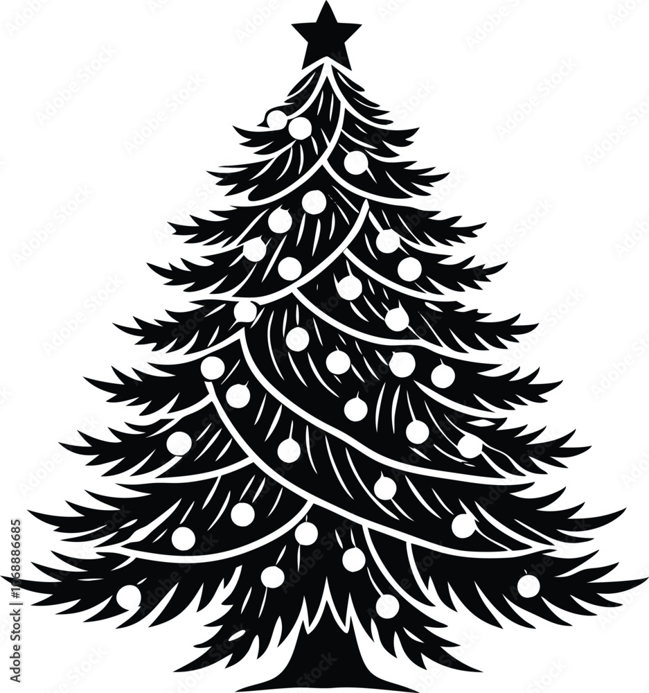 Obraz premium christmas tree vector
