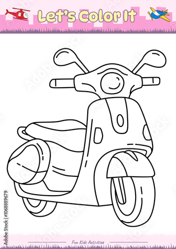 Lets color it Automatic scooter 5