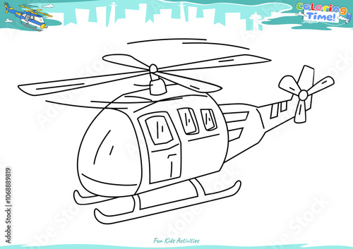 Lets color it Helicopter 11