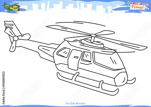 Lets color it Helicopter 10