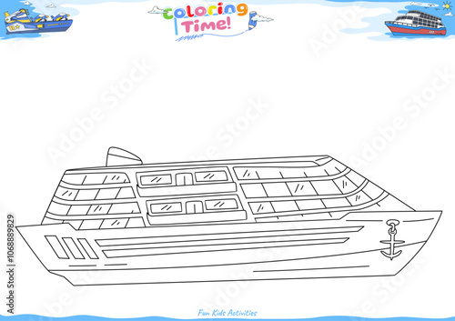 Lets color it Cruise ship 2