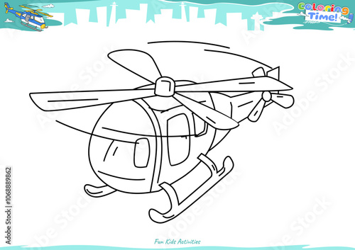 Lets color it Helicopter 12