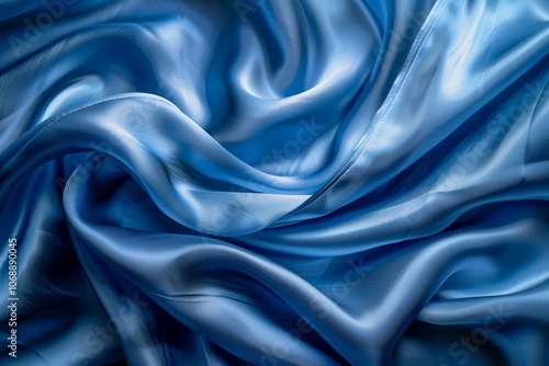 Wallpaper Mural Image of Blue silk fabric drapery material. Texture for background usage Torontodigital.ca