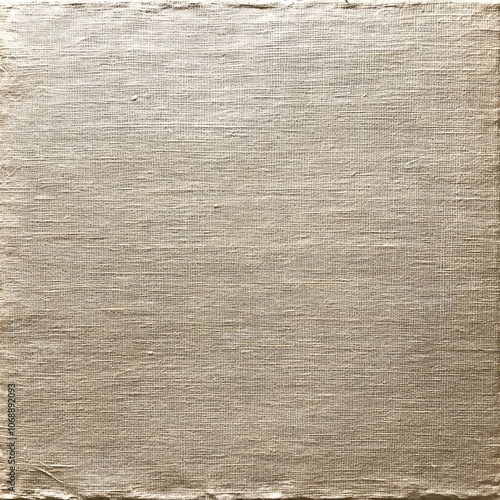 Closeup Rough Brown Linen Paper Texture with Natural Fibers