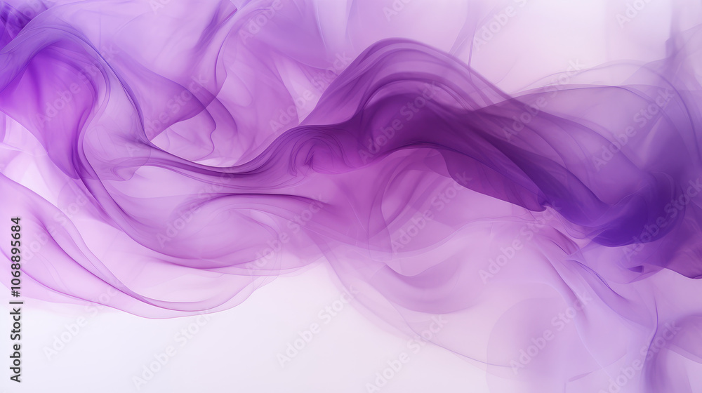 Ethereal Flowing Purple Smoke Art Ethereal Flowing Purple Smoke Art