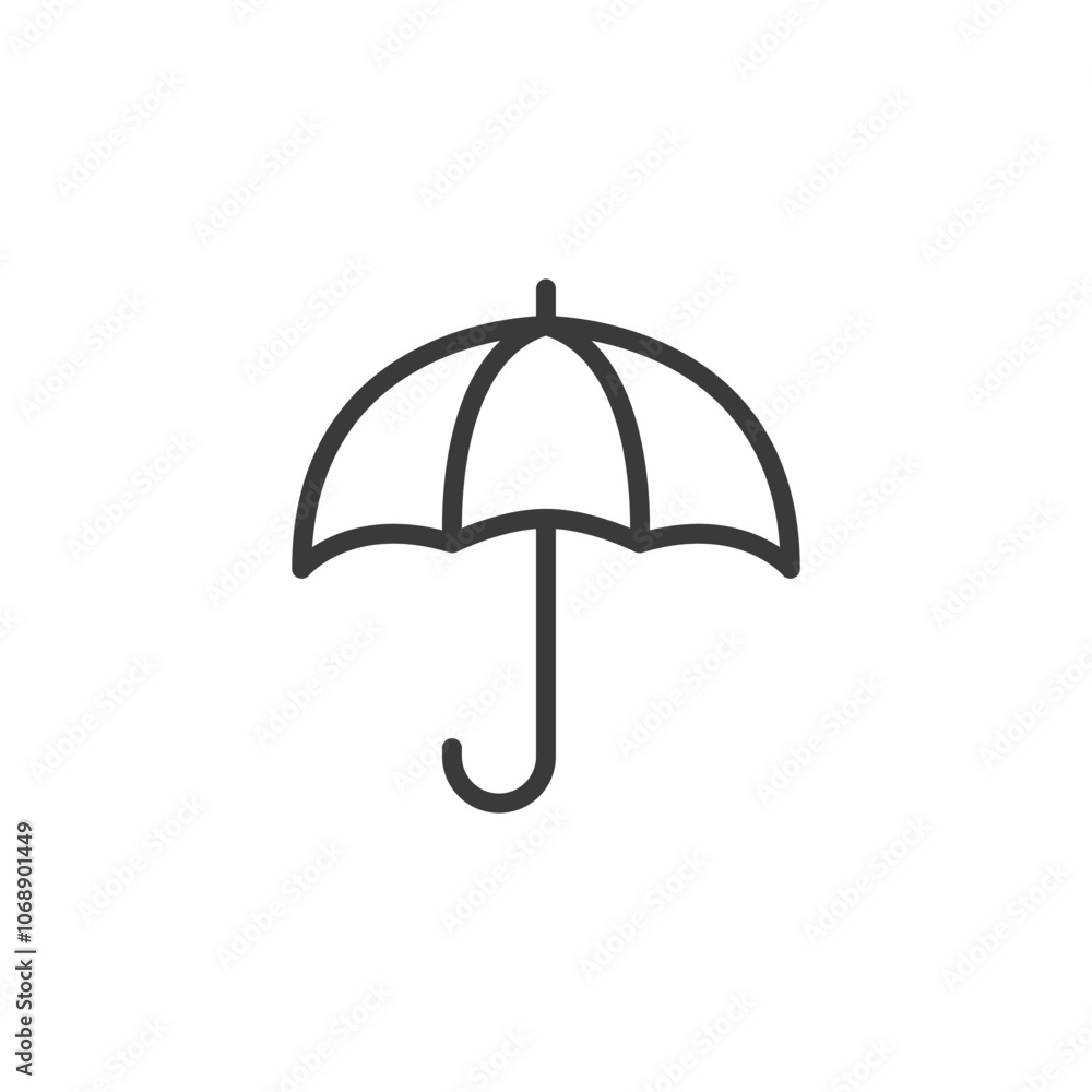 Umbrella, icon in line design. Umbrella, rain, protection, weather, shelter, parasol, shade on white background vector. Umbrella editable stroke icon Umbrella, icon in line design. Umbrella, rain, protection, weather, shelter, parasol, shade on white background vector. Umbrella editable stroke icon