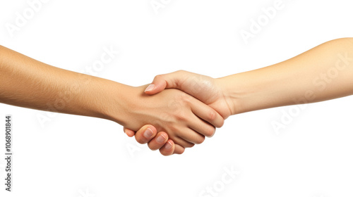 Two people shaking hands