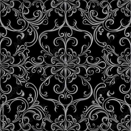 Seamless Floral Vector Pattern for Wallpaper, Textile, and Decor