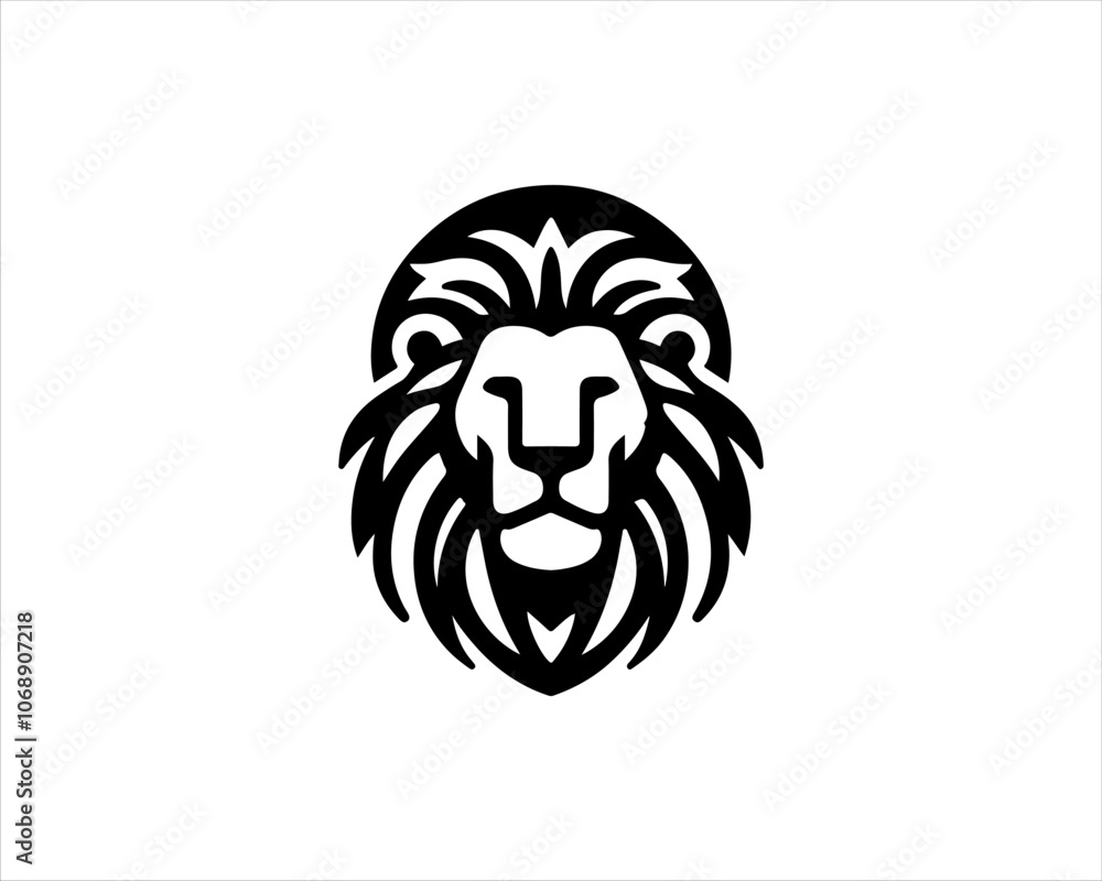 Lion logo design vector template. Lion head logo design icon symbol vector illustration Lion logo design vector template. Lion head logo design icon symbol vector illustration