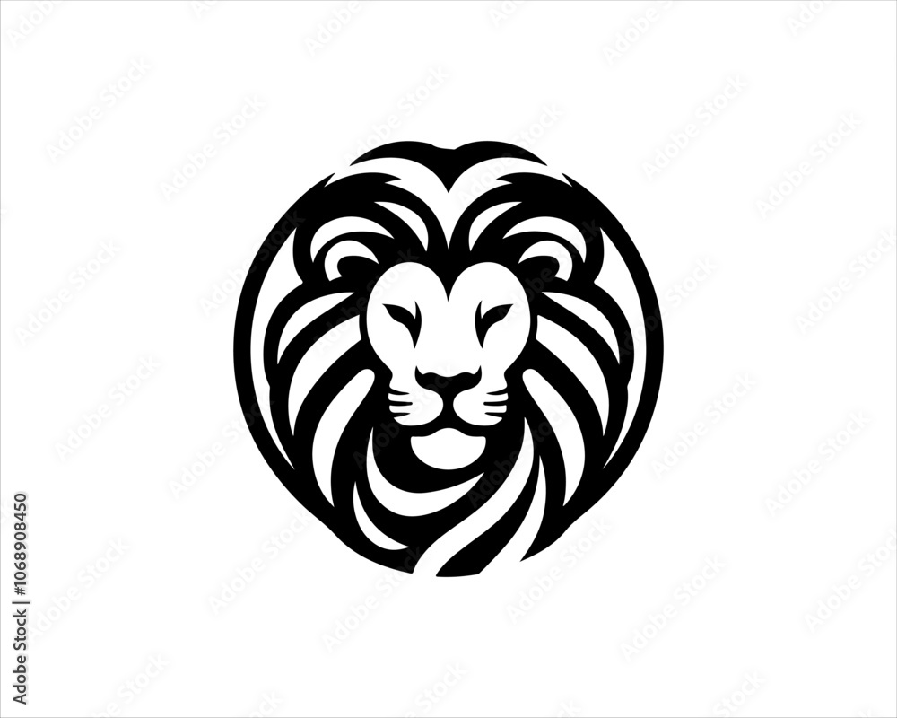 Lion logo design vector template. Lion head logo design icon symbol vector illustration Lion logo design vector template. Lion head logo design icon symbol vector illustration