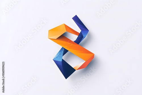 Abstract gradient logo template branding identity