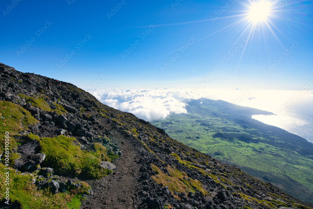 Fototapeta premium view from pico mountain