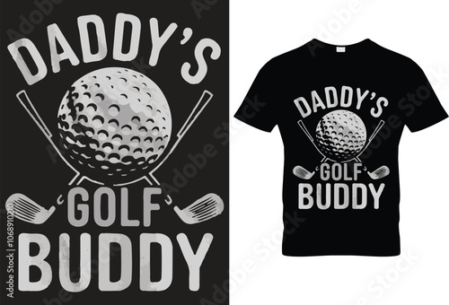 Born to golf forced to work for a Black t-shirt design