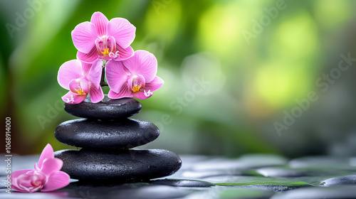 spa still life with orchid