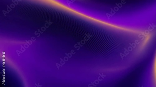 Vibrant digital design featuring smooth flowing abstract background in purple and gold, with curves that create sense of depth and movement, perfect for creative projects.