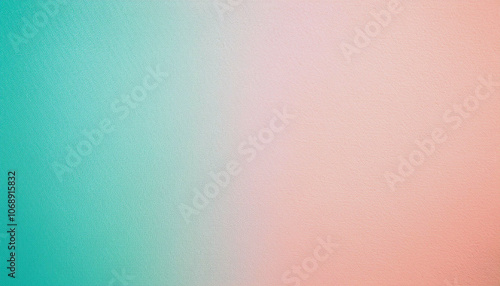 Abstract Teal and Peach Gradient Background