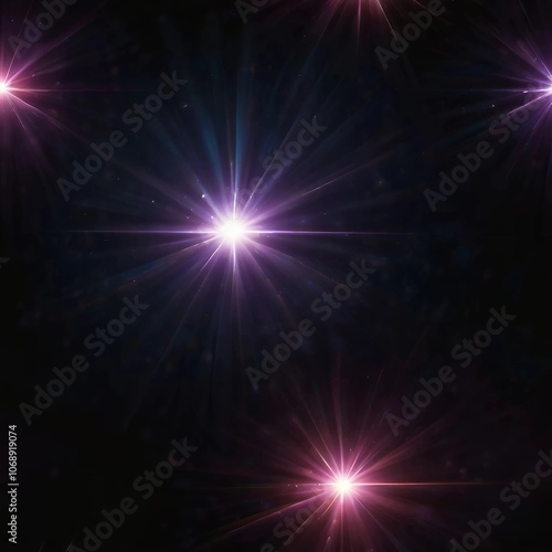 Abstract cosmic light beams in dark space