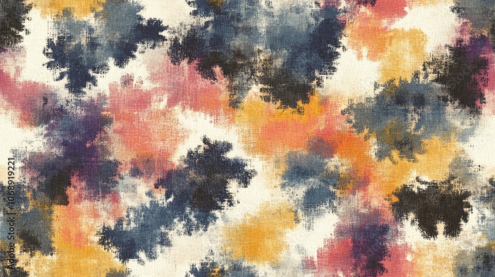Seamless pattern featuring blurred cement tie dye spots and watercolor grunge effects ideal for modern graphic design and textile applications Seamless pattern featuring blurred cement tie dye spots and watercolor grunge effects ideal for modern graphic design and textile applications