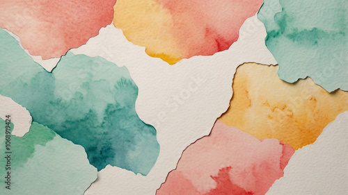 Abstract watercolor background, watercolor splash and paper texture background