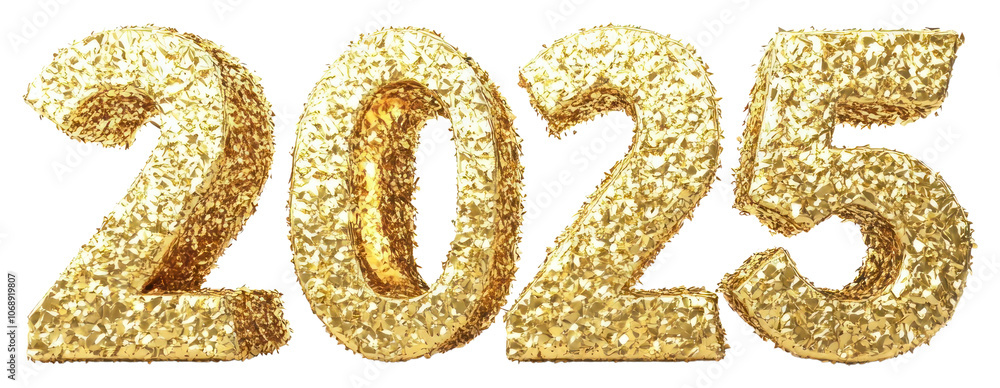 PNG 2025 numbers symbol golden. PNG 2025 numbers symbol golden.