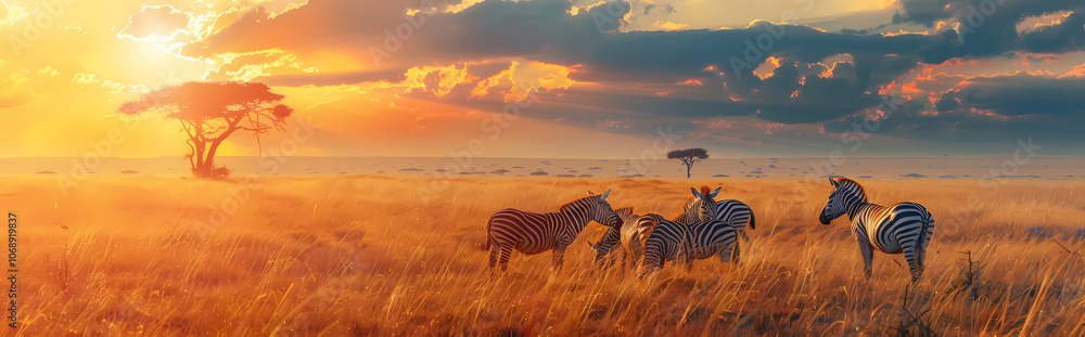 Naklejka premium deer in the field Generated AI 