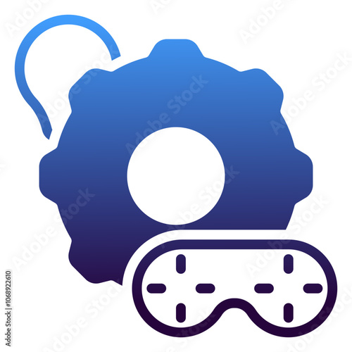 Gamification icon, gradient icon style