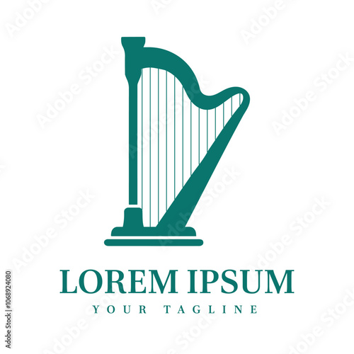 Classic Musical Instrument Icon Ideal for Music Studios, Orchestras, and Classical Event Branding