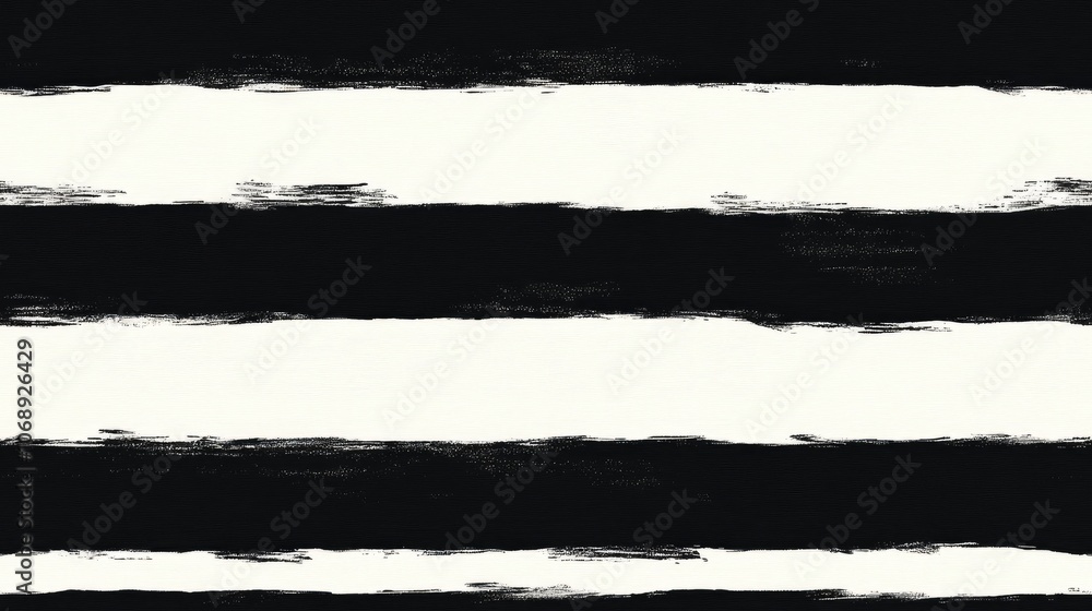 Original geometric seamless pattern featuring hand drawn horizontal stripes in black and white ideal for textile design and graphic applications Original geometric seamless pattern featuring hand drawn horizontal stripes in black and white ideal for textile design and graphic applications
