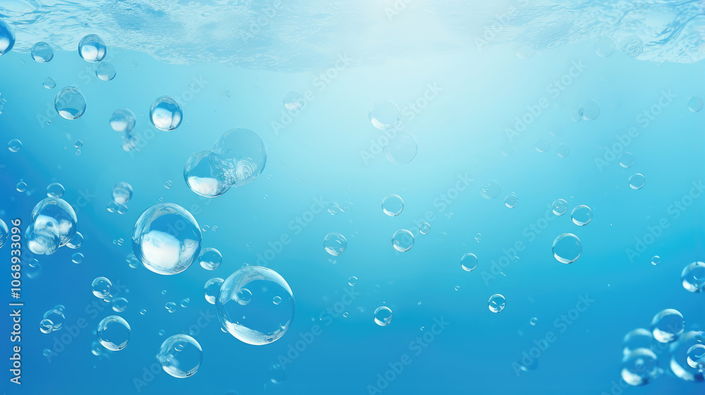 Ocean Freshness: Bubbles Underwater Serenity Ocean Freshness: Bubbles Underwater Serenity