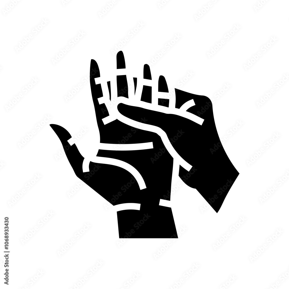 fingers massage therapy glyph icon vector. fingers massage therapy sign. isolated symbol illustration fingers massage therapy glyph icon vector. fingers massage therapy sign. isolated symbol illustration