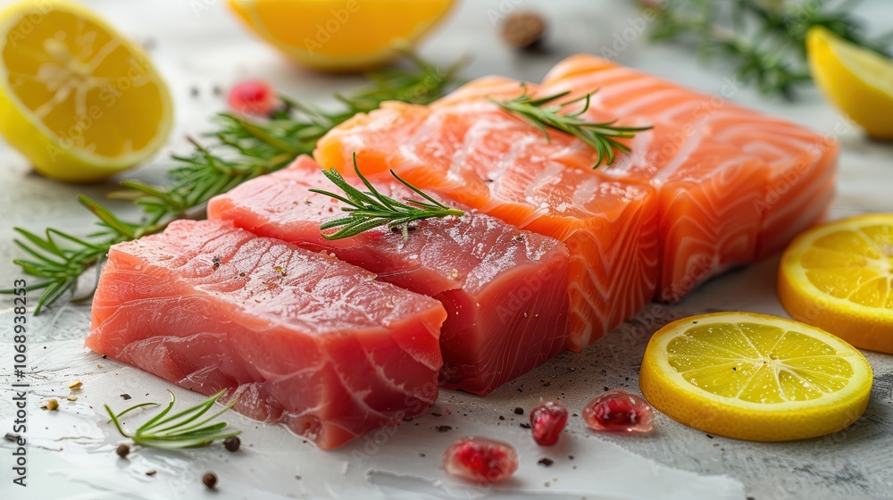 Fresh Salmon Fillets with Lemon and Herbs Fresh Salmon Fillets with Lemon and Herbs