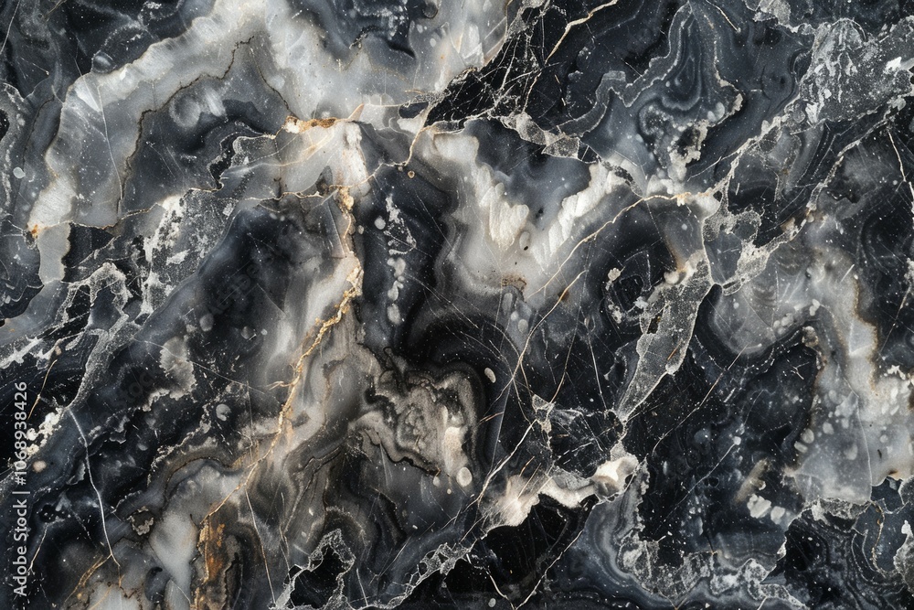 Photo of Black and white kitchen marble top pattern with veins. Background texture for backdrops or mapping Photo of Black and white kitchen marble top pattern with veins. Background texture for backdrops or mapping